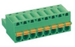 Terminal Blocks: SM C09 0581 02 COC - Schmid-M: PCB Plug-In Terminal Blocks SM C09 0581 02 COC, Straight, Spring RM 5,08mm 2 Poles, green